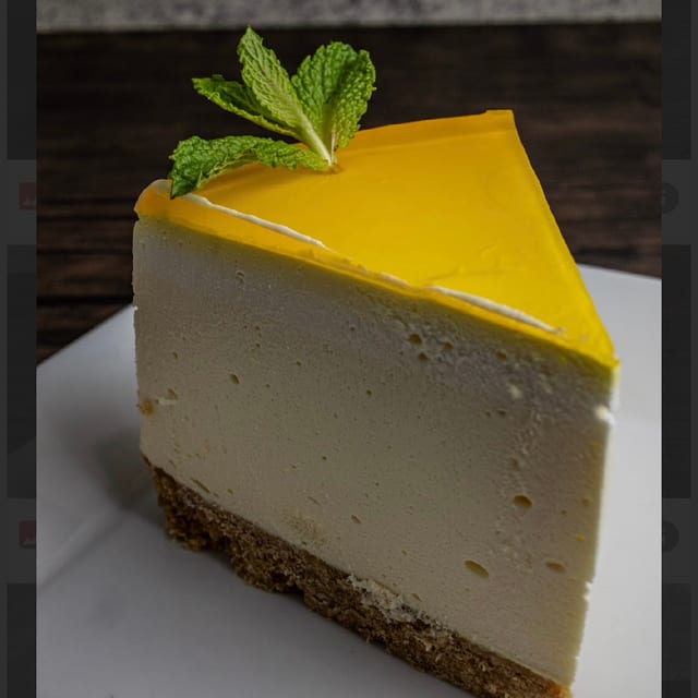 Passion Fruit Cheesecake.
