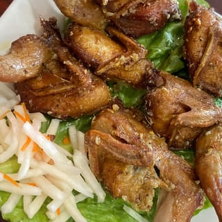 A7. Crispy Garlic Butter Quails
