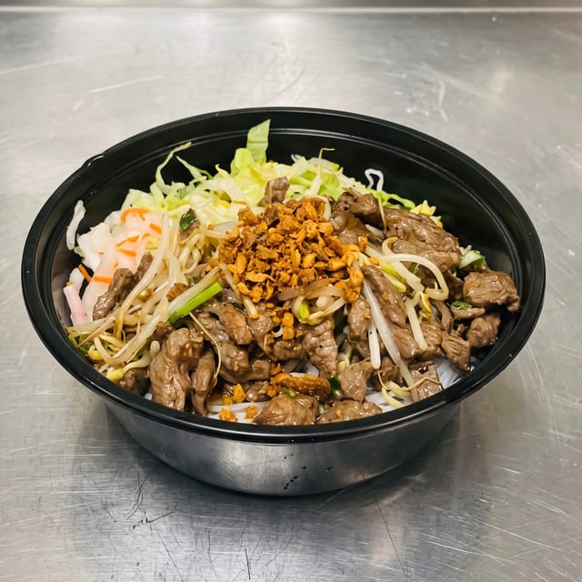 B4. Pan Seared Ribeye Vermicelli.