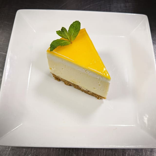 Passion Fruit Cheesecake.