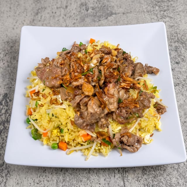 F6. Stir Fry Ribeye Fried Rice.